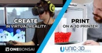 Nouveau: Créez en Réalité Virtuelle et imprimez en 3D !